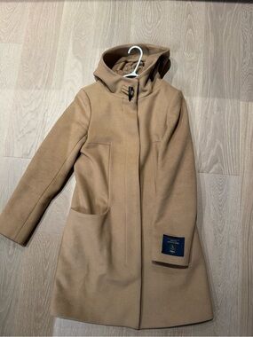 Babaton Milor Camel Hooded Trench Coat